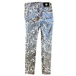 Versace Animal Print Denim Jeans size 26